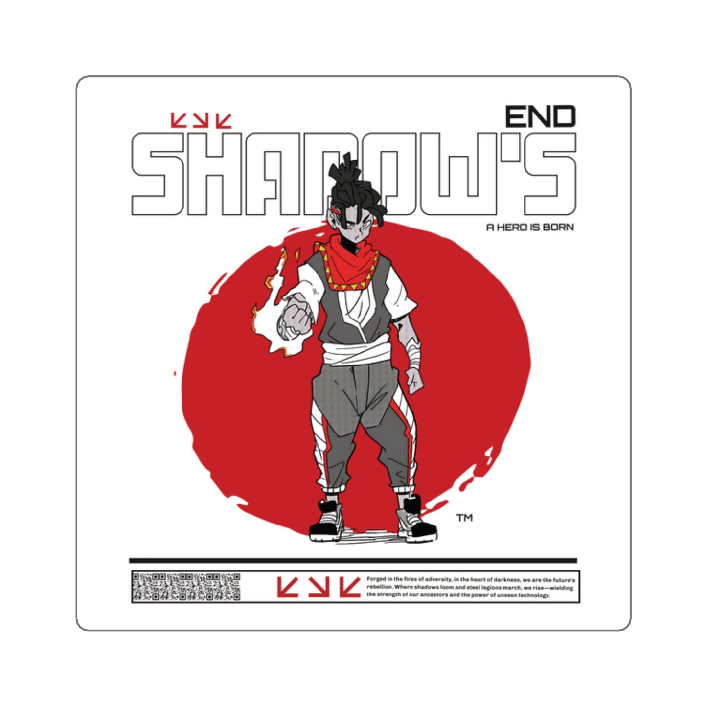 Shadow's End: Ai Deng Heroic Square Stickers